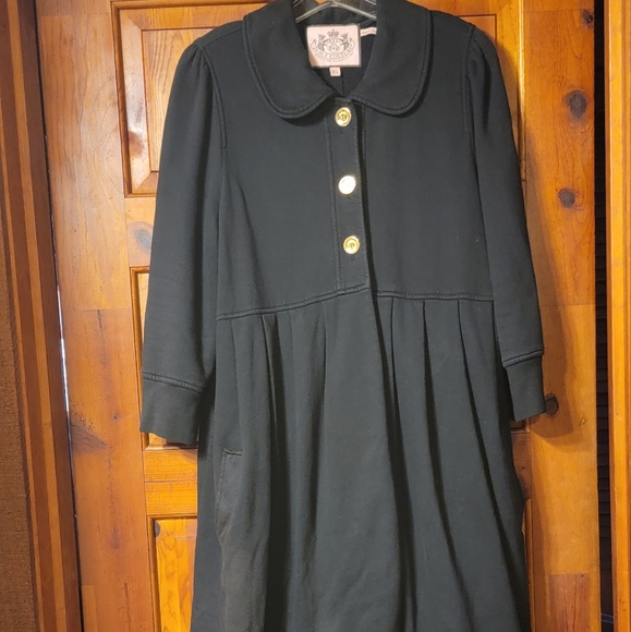 Juicy Couture Jackets & Blazers - Juicy Coutre Sz XL Black babydoll dress coat